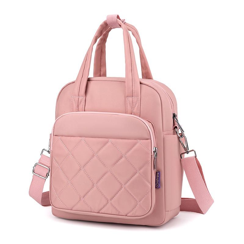 Nouveau sac à dos losange en fil brodé pour femmes, grande capacité, sac polyvalent, sac à main pour femmes, sac à dos bandoulière oblique