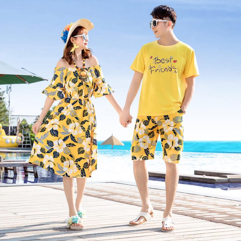 Costumi da Bagno Estivi 2023 per Famiglie: Abiti coordinati per Mamma, Figlio e Figlia - Perfetti per una Vacanza al Mare a Sanya