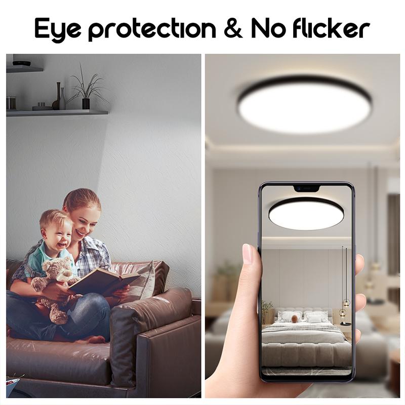 Ultra Thin Led Ceiling Lamps LED Square Round Panel Lamp 72W 50W Surface Mount Ceiling Light Fixtures for Living Room Bedroom