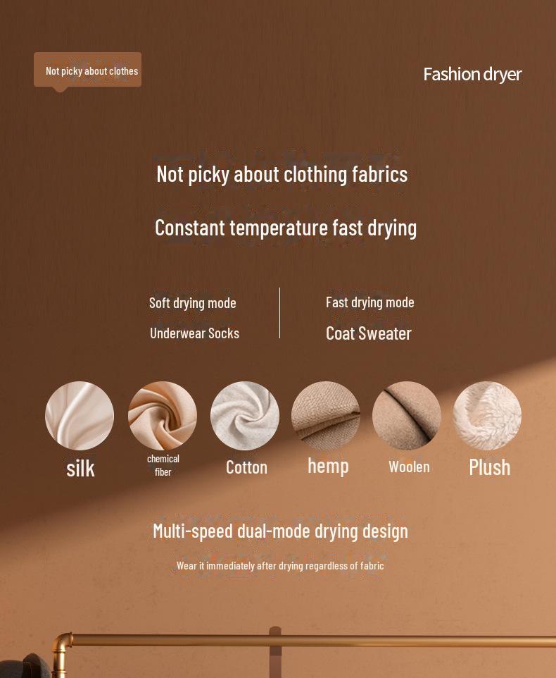 Compact Foldable Baby Clothes Dryer