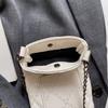 Borsa per Cellulare Teschio da Donna a Rombetti con Catena a Spalla Crossbody