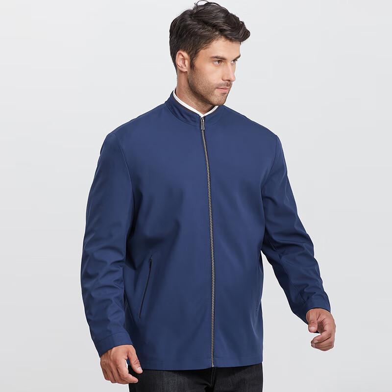 

Dibinze Men s Plus Size Business Casual Stand-Collar Jacket XL