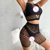 Women'S Sexy Bodysuit Mesh Lingerie Set For Dates And Passion - Open Crotch Nightgown