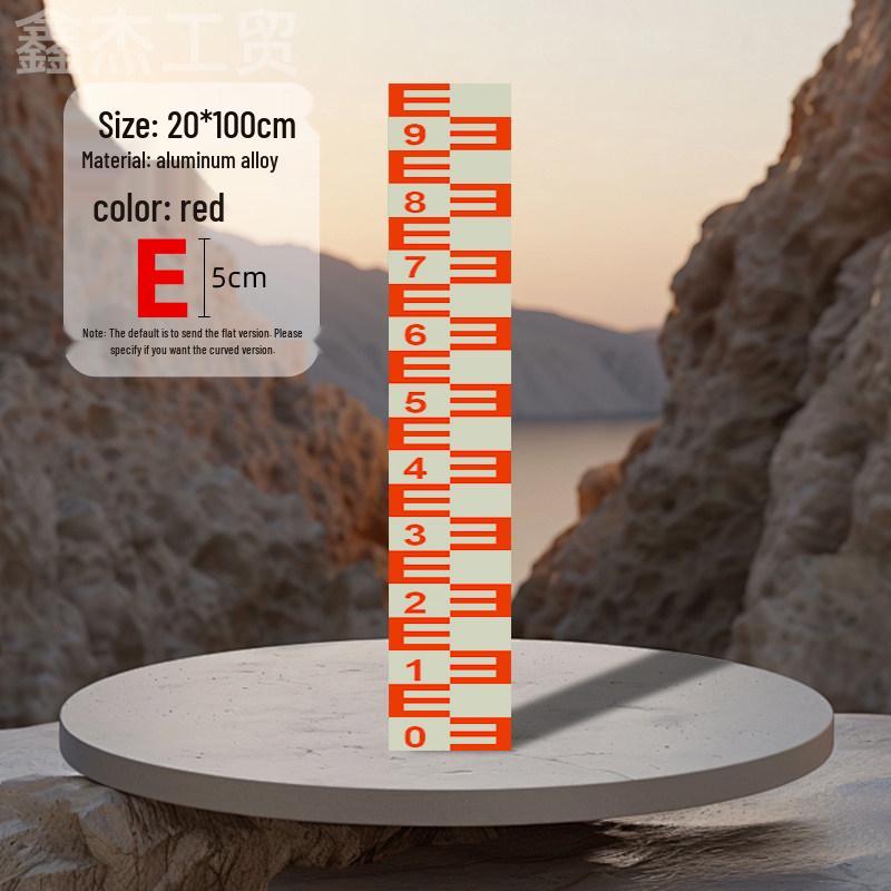 Stainless Steel & Aluminum Water Depth Measuring Ruler