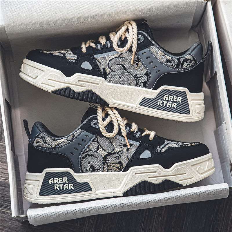 Men's Shoes Summer Viral Trends Sports Casual Board Shoes Breathable Platform Ins Trend Versatile Niche Tide Shoes