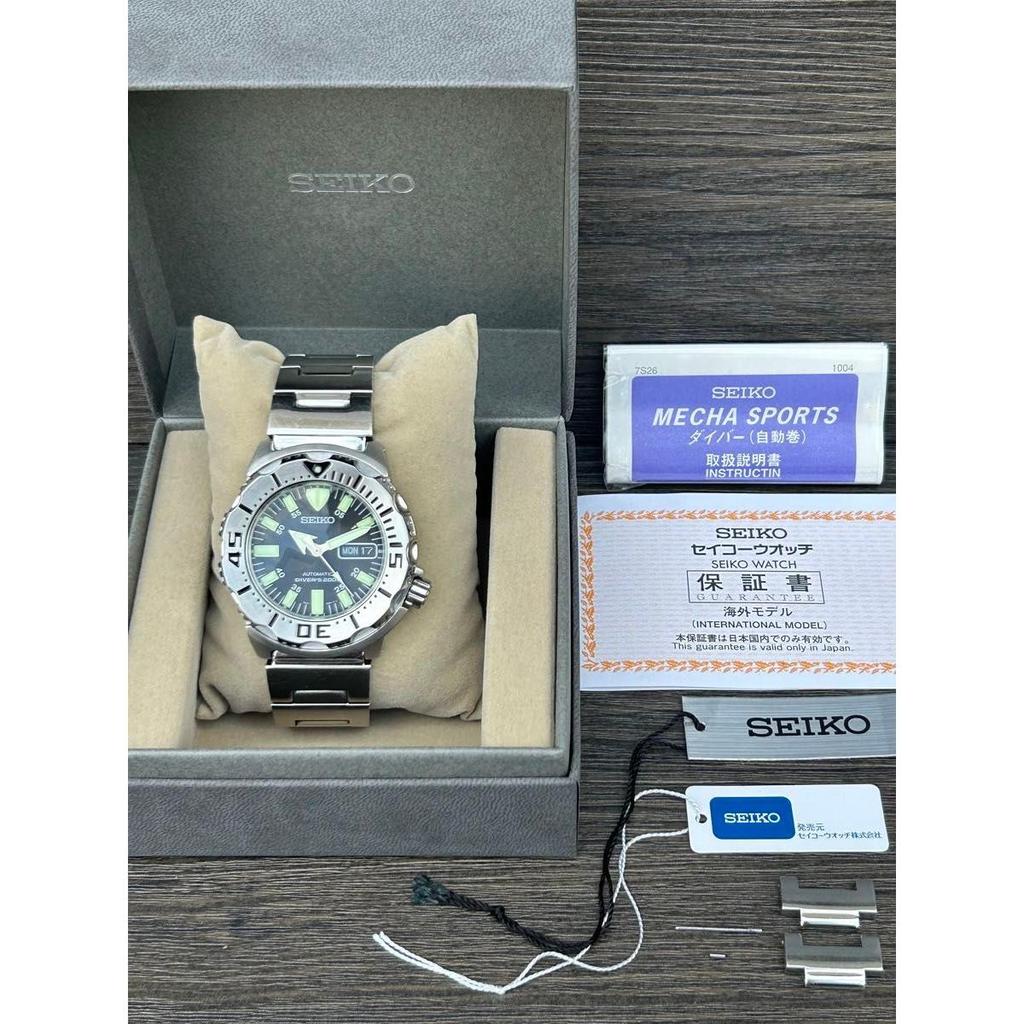Used SEIKO Black Monster 7S26-0350 SKX779 with full set of accessories