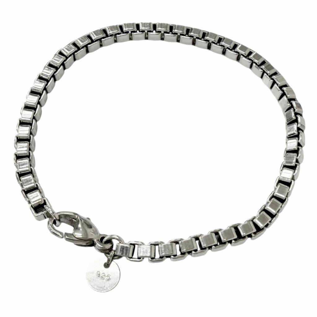 Great TIFFANY&Co. bracelet Venetian Silver SV925 mens Used