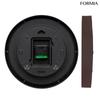 Formia Wood Grain Modern Nighttime Second Hand Stop Interior Clock Radio-Controlled Clock, Silent, Finish, 30.9cm Diameter, Brown, Scandinavian/Cafe