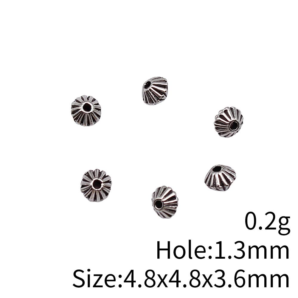 Small Hole Vintage Alloy Gear Spacer Beads Metal Loose Beads DIY Bracelet Necklace Jewelry Making Findings Accessories