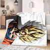 DragonBall Anime Flanelldecke Warm, Gemütlich, Geeignet für Schlafzimmer, Sofas, Betten, Stühle, Picknicks, Reisen