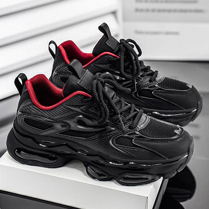 Winter new high-end fashion sneakers men's platform heightening dad shoes