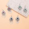 Ethnic style Kazakh earrings women's retro high-end fringed earrings Xinjiang Miao Yin exotic style festival earrings