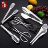 Stainless Steel Tongs for Barbecue Steak, Food Serving, Salad, Kitchen Baking, Bread Cutting, and Plating