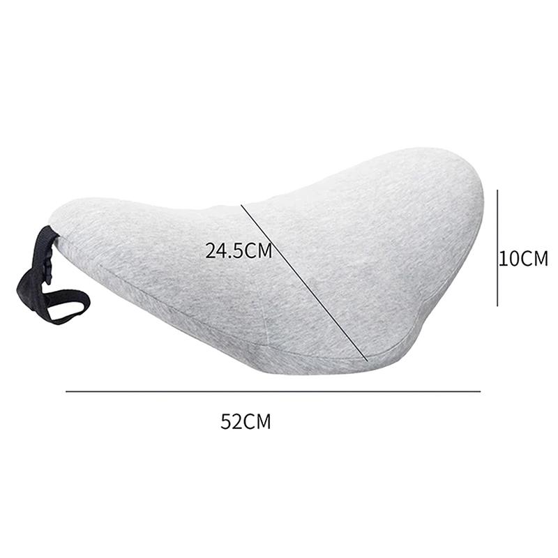 Memory Foam Lumbar Pillow Rollable Pregnant Waist Pad Washable Lumbar Support Backrest Mat Bed Cushion Detachable Back Pillow