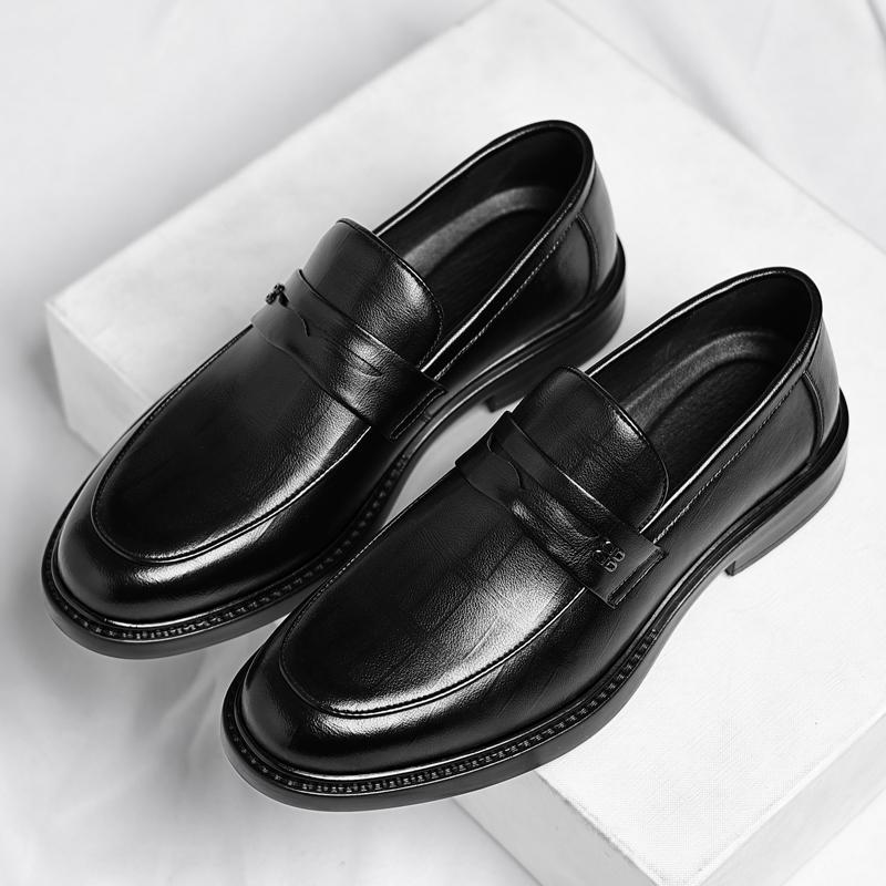 Fashion Classic Men's Comfort Moccasin Business Formal Loafers Luxury Brand Designer Leather Shoes High Quality Soft Bottom Casual Shoes