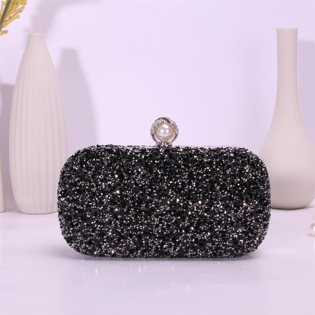Rhinestone square dinner bag fashion messenger party fashion gorgeous shoulder bag