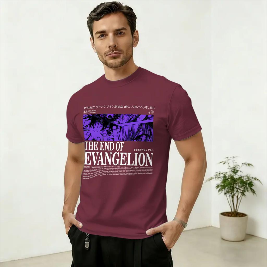 Unisex Evangelions EVA T Shirt 100 Cotton Clothing Vintage Short Sleeve Round Neck Tee Shirt Plus Size TShirts