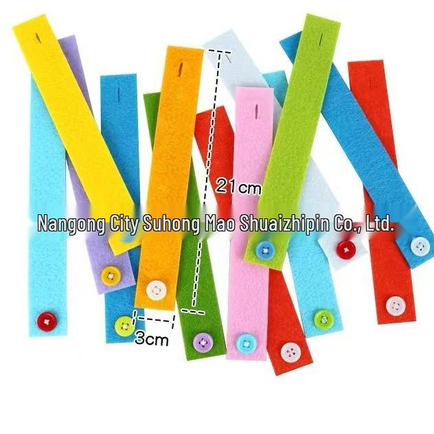 Montessori DIY Felt Button Bracelet Kit - Educational and Interactive Lacing Activity for Early Education
