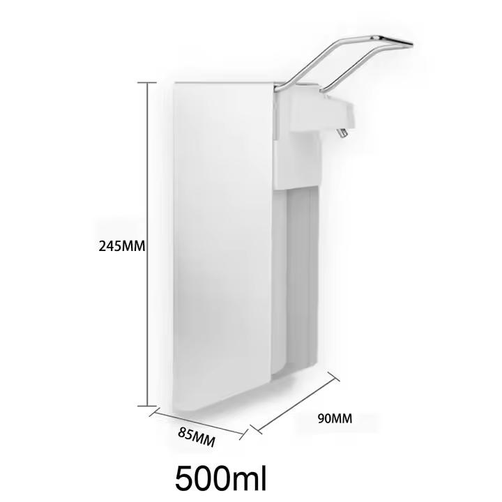 Automatic Soap Dispenser Wall-Mounted Aluminum Elbow-Activated for Household Use-Hospital Grade Liquid Control Pump Design