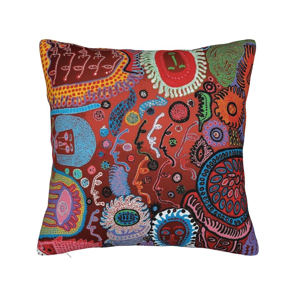 Yayoi K-Kusama Pillowcase Soft Fabric Cushion Cover Decorations Pillow Case Cover Home Square 40X40Cm
