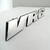 Chromowana naklejka 3D VR6 Grill samochodowy Odznaka Emblemat Naklejka XCVDH6 Grill MK3 Logo samochodu dla VW Golf Corrado Jetta Passat