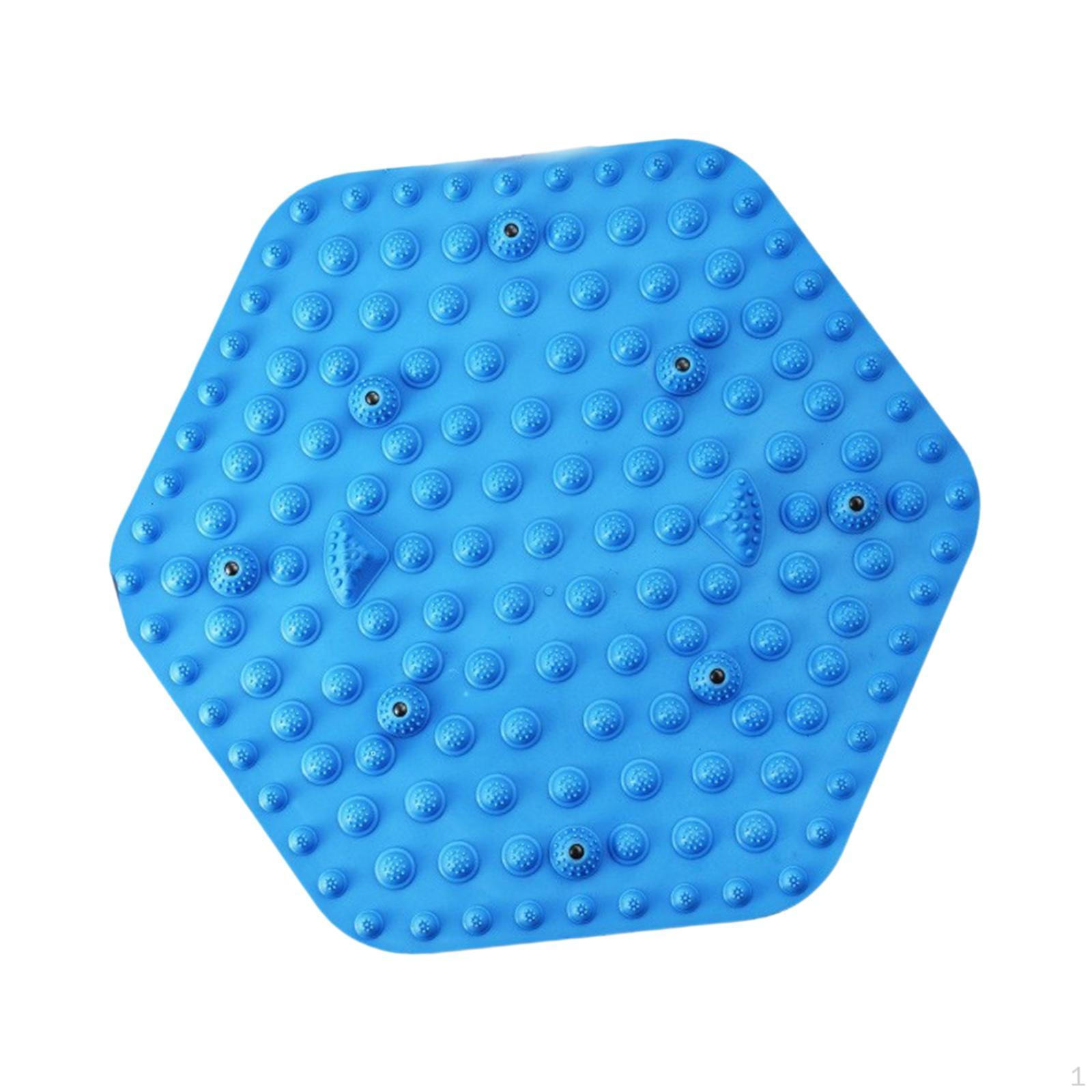 

Масажна підкладка для ніг Acupoint Mat Гра Точковий масаж для ванної кімнати Hexagon blue