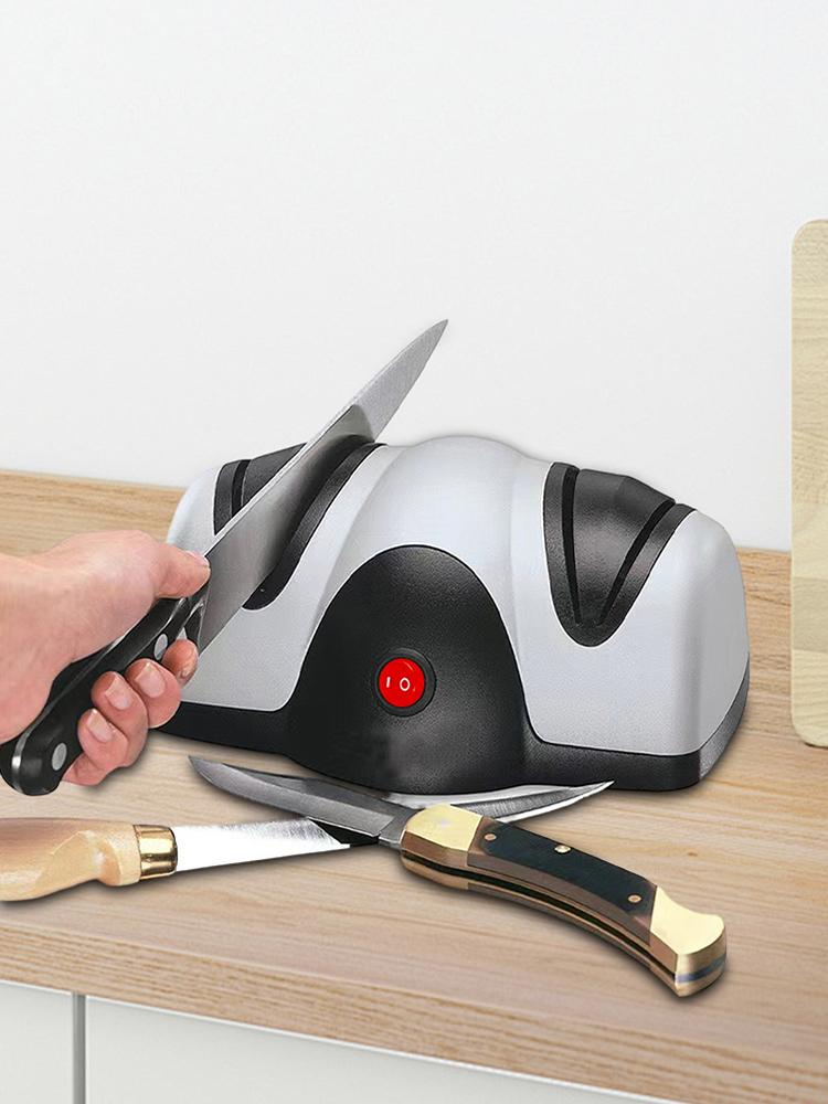 Elektrischer Messerschärfer Rutschfest Professioneller Messerschärfer Multifunktion Haushalt Schnellschleifmesserwerkzeug für Heimküche