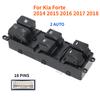 Front Left Power Window Switch Panel for Kia Forte 2014 2015 2016 2017 2018 Electric Glass Lifter Control Regulator Button Parts