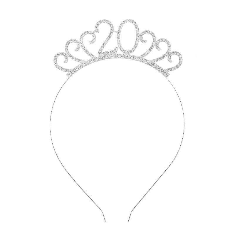 Cross-Border Digital Birthday Crown Set: Headdress, Party Shoulder Strap & Etiquette Belt Photo Prop for Girls