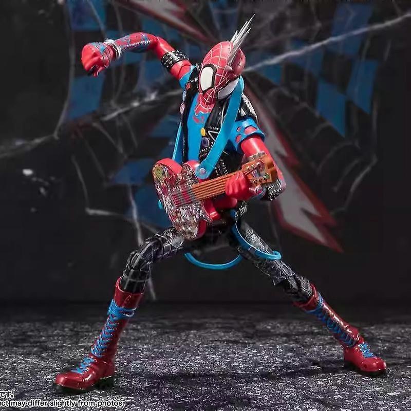 Spider-Man Attraversa l'Universo Spider-Man Punk Hobart Middot Modello Mobile Fatto a Mano Ornamento da Scrivania Giocattoli per Bambini Regalo di Com