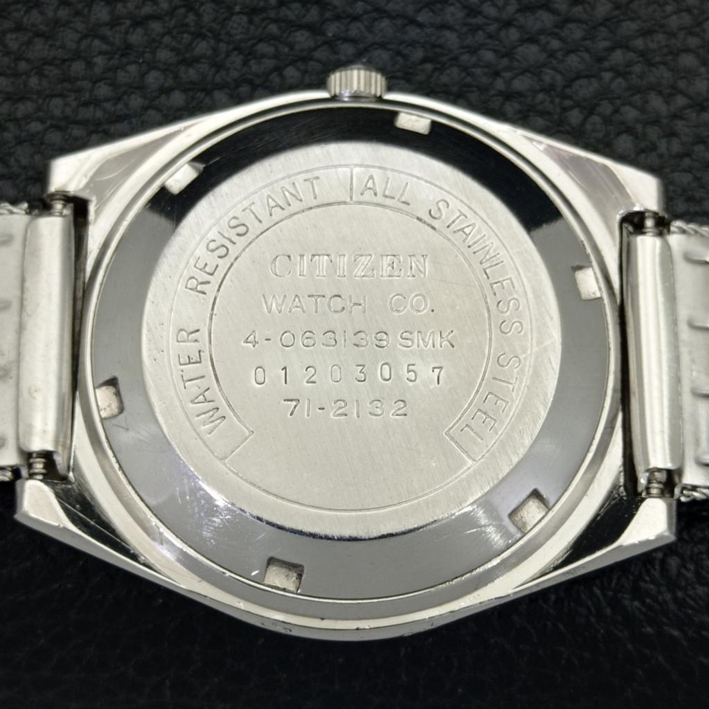 Gebrauchte Citizen Herrenuhr Automatik 8200 Japan Day&Date mit blauem Zifferblatt a432590-2 R112-a432590