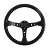 TIYPEOR Universal Cars Racing Car Racing Steering Wheels PU 14 Inch Drifting Sport Steering Wheel