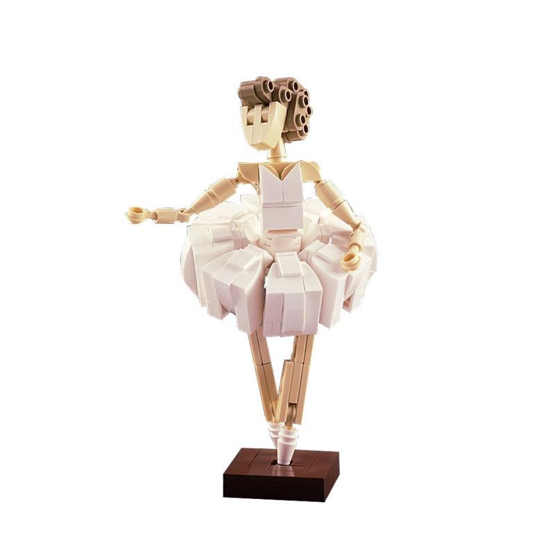 Elegant Ballerina Moc Construction Blocks - Abs Assembly Model Doll For Girls, Kids Educational Plaything Present Decoration