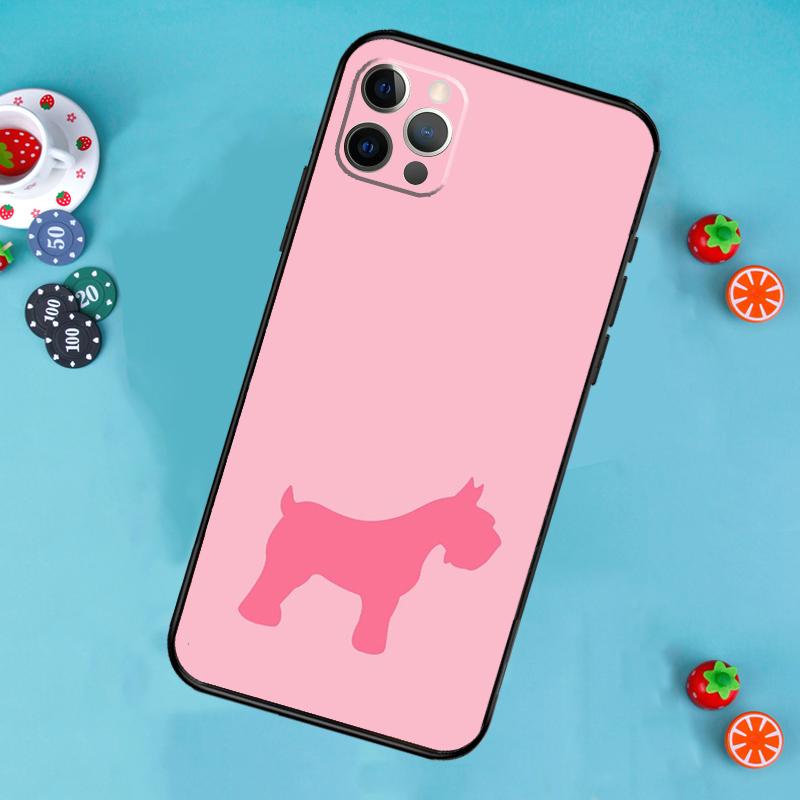 Miniature Schnauzer dog art Phone Case For iPhone 16 15 11 12 13 14 Pro Max Mini X XR XS MAX Plus Cover Coque
