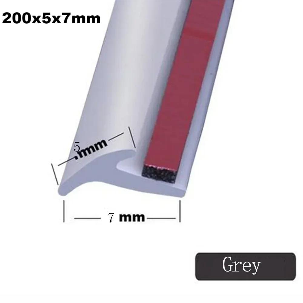 2-5m Rubber Car Seals Edge Sealing Strips Seal Strip Trim For Car Front Rear Bumper Side Skirt Weatherstrip Rubber Window Seal