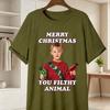 Home Alone Movie Cotton Unisexs TShirt Funny Kevin McCallister  Gang Facepalm Print Tees Christmas Short Sleeve Casual Shirts