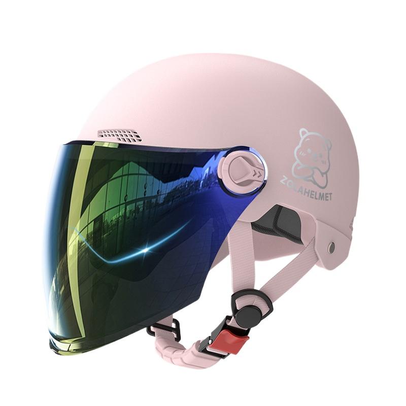 Helmet Electric Car Girl Cute Funny Lightweight Hair Hat Women's Helmet