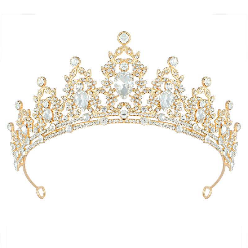 European Crystal Crown Bridal Headband Hair Accessories