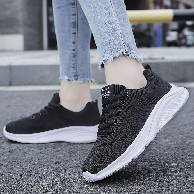 

Модная женская повседневная спортивная обувь Модные женские кроссовки на мягкой подошве Дышащие сетчатые кроссовки для бега Повседневные легкие туфли-балетки 35
