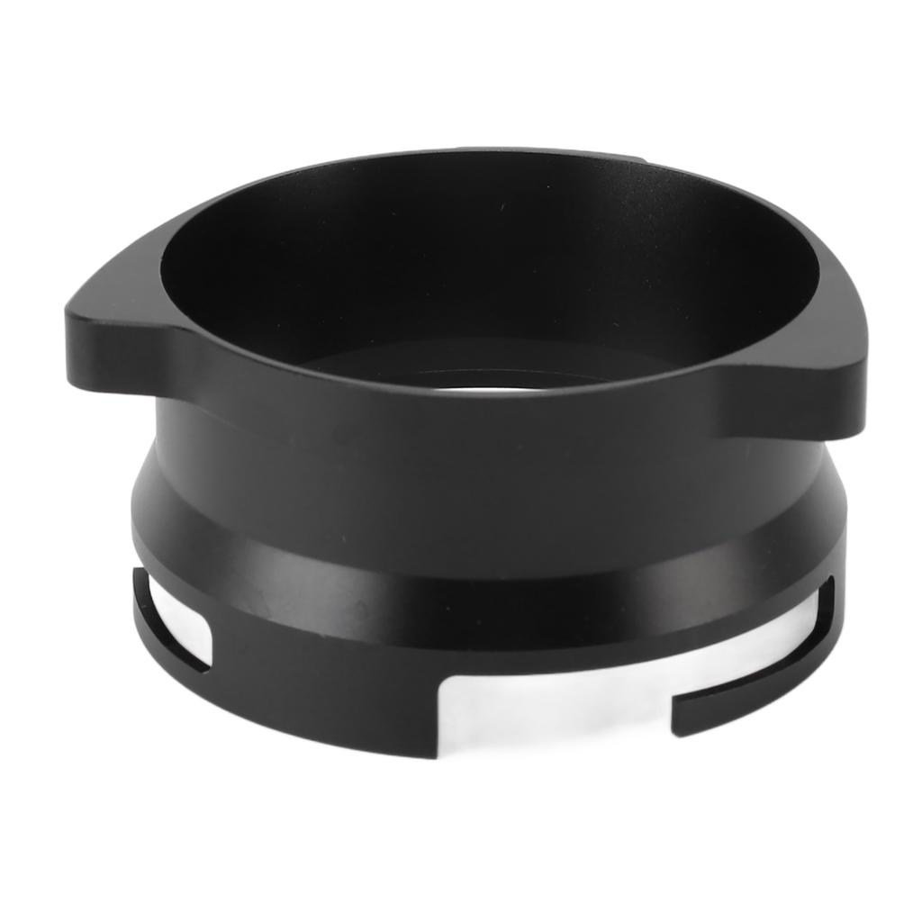 Dosing Funnel Aluminium Alloy Splash Proof Rotatable Coffee Dosing Ring for 54mm Portafilter Black