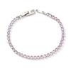Minimalist Bubble Stackable Bracelet 3mm Zirconia Crystal Copper Chain Jewelry Women Men Trendy Daily Wear