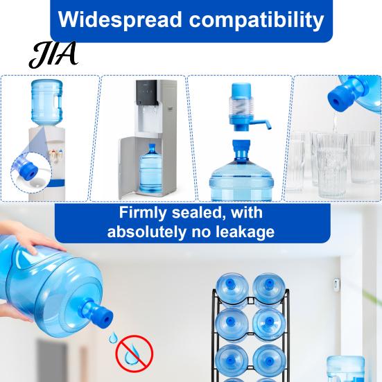 Universal Replacement Lid for Water Bottles Jug Cap, Silicone Reusable Non Spill Durable Cap Household Dispenser Bottle Caps 55mm Kitchen Accessory