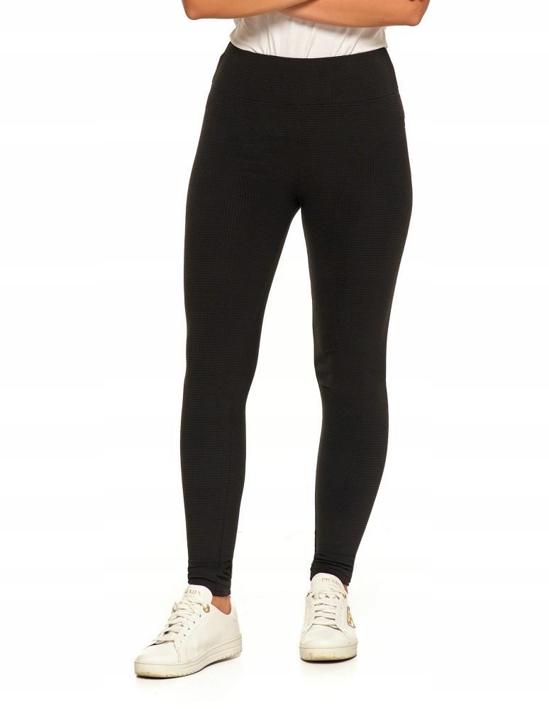 MORAJ Women's High Waist Ribbed Leggings, Fashionable, Sporty, S/M, Black
