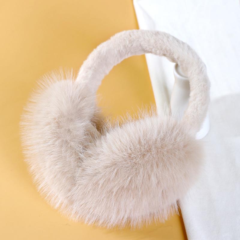 Ruiya Foldable Plush Velvet Earmuffs for Winter - Warm, Cold-Proof, Antifreeze Ear Warmers for Women and Students