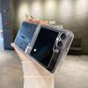 Transparent PC Hard Shell Case for Samsung Z Flip 3, Z Flip 4, and Z Flip 5