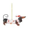 Acrylic Adorable Dachshund Car Hanging Ornament For Christmas Tree Home Decoration