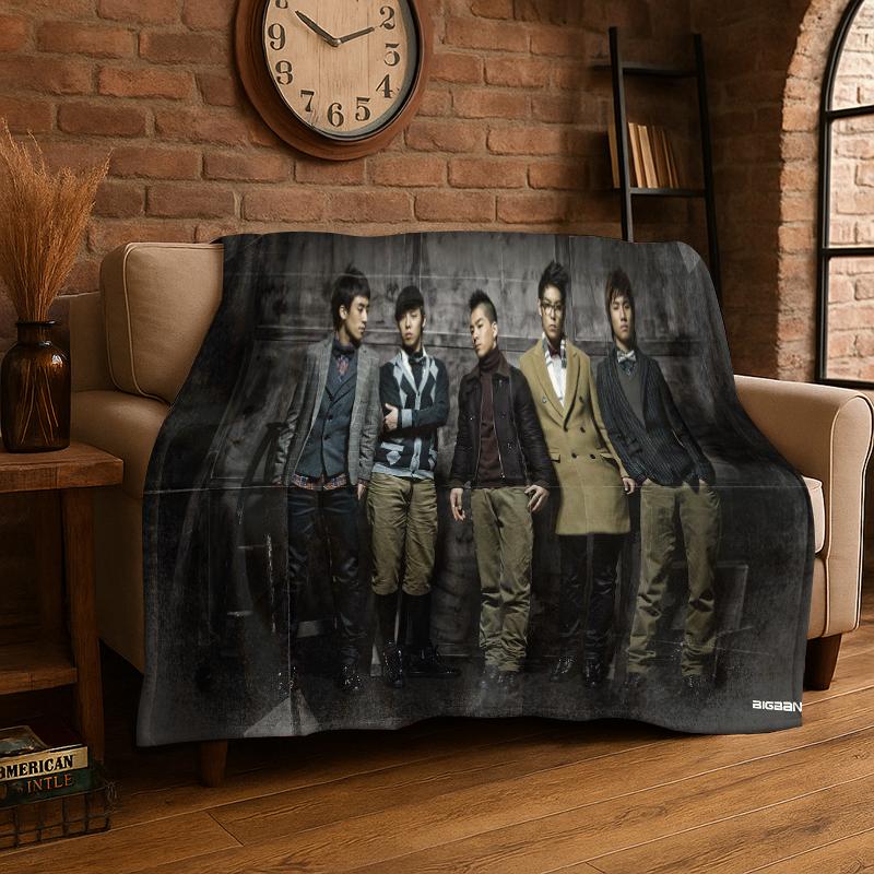 Kpop Bigbang G Dragon Music Star Flannel Blanket Soft Warm Throw Blanket for Bedroom Living Room Bed Travel Camping Picnic Kid