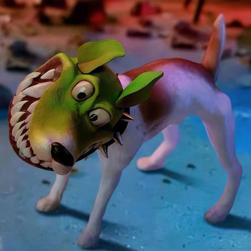 Japanese animation The Mask Dog Dynamic Figure Feature Peripheral Spooky Entertaining Item Figure Desk Accent Collectible Ride Ornament Original Token