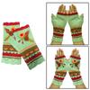 Knitted Fingerless Gloves Half Finger Glove Soft and Warm Winter Wrist Warmers for Girls Women