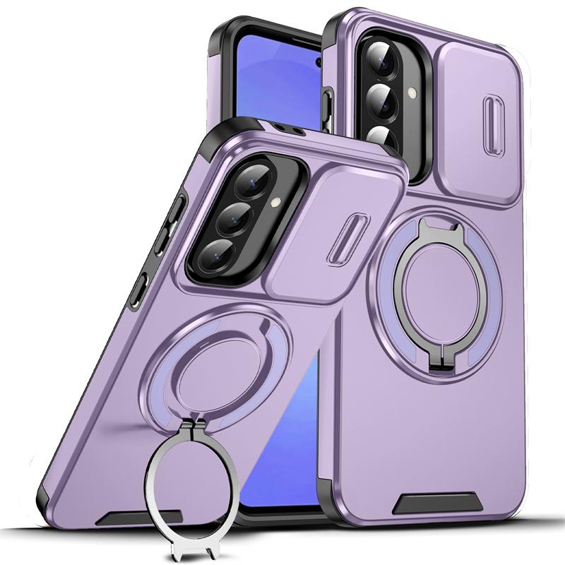 For Samsung Galaxy A13 A23 A14 A54 A04S A15 A25 A35 A55 A05 A05S A16 A26 A36 A56 A06 Armor Case Car Magnetic Ring Protect Cover